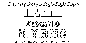 Coloriage Ilyano