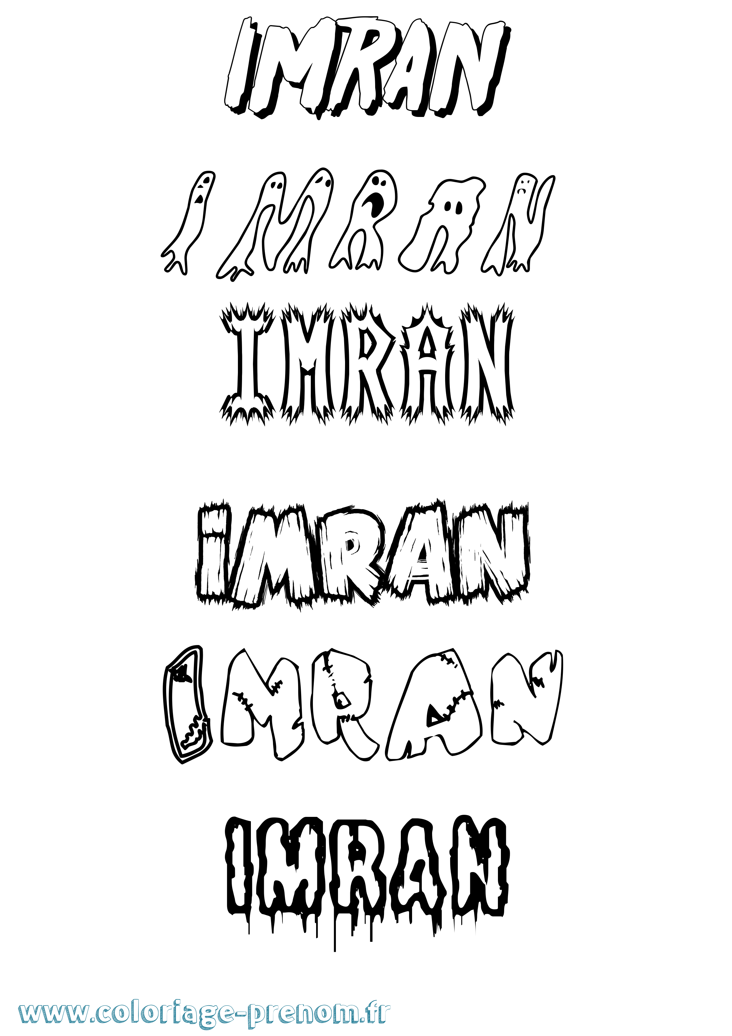 Coloriage Imran Coloriage prénom Imran