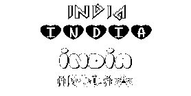 Coloriage India