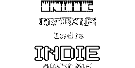 Coloriage Indie