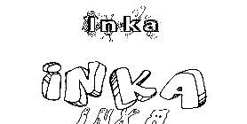 Coloriage Inka