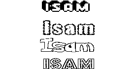 Coloriage Isam