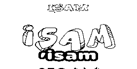 Coloriage 'Isam