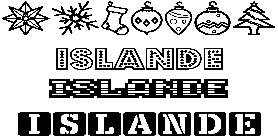 Coloriage Islande