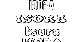 Coloriage Isora