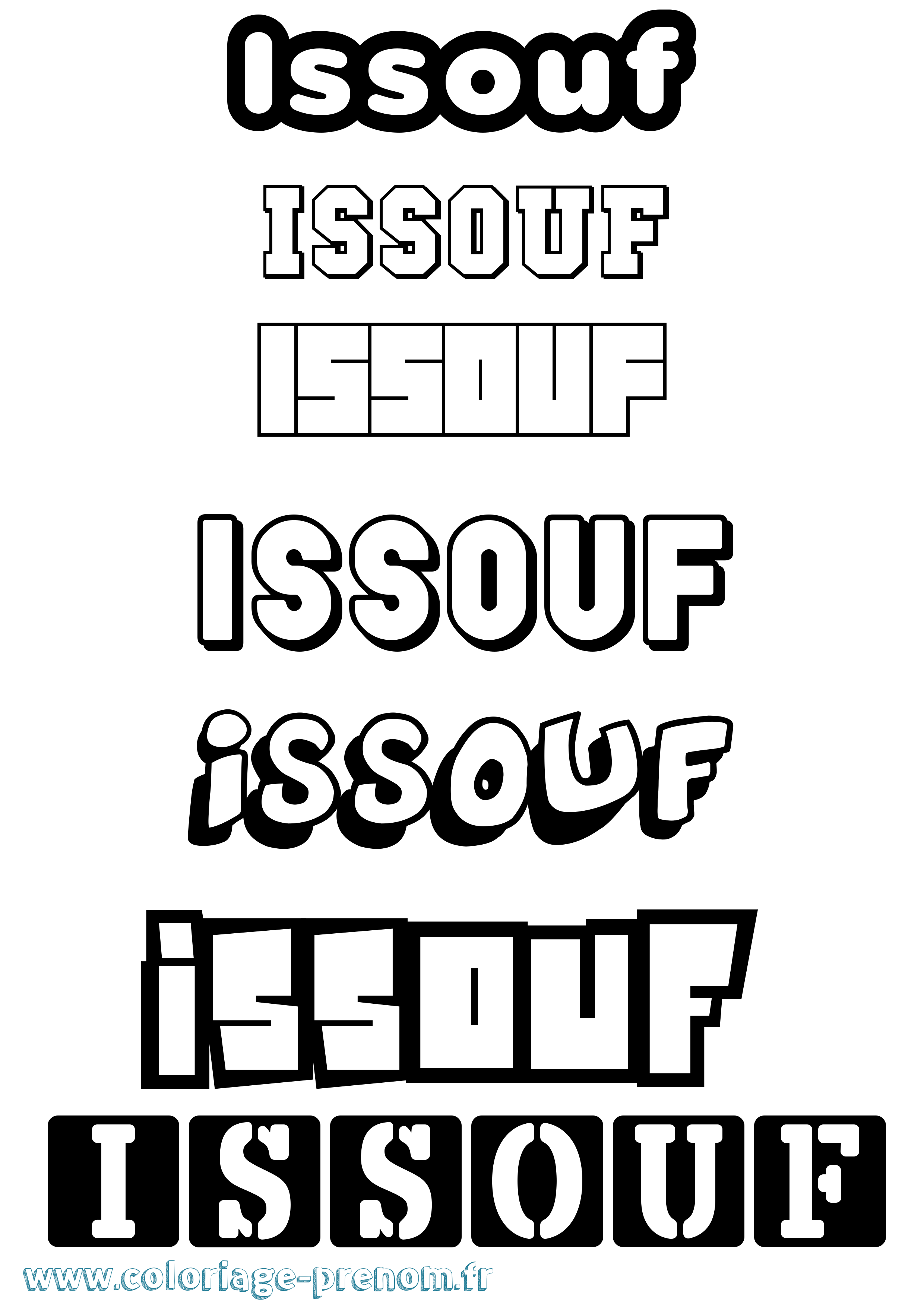 Coloriage Du Pr nom Issouf Imprimer Ou T l charger Facilement