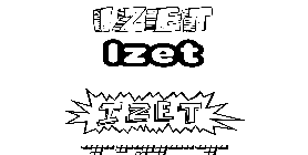 Coloriage Izet