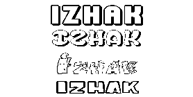 Coloriage Izhak