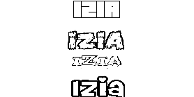 Coloriage Izia