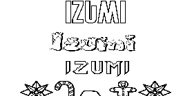 Coloriage Izumi