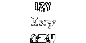 Coloriage Izy