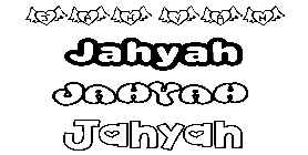 Coloriage Jahyah