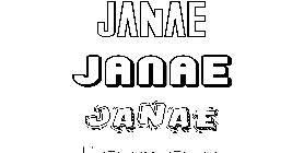 Coloriage Janae