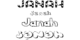 Coloriage Janah