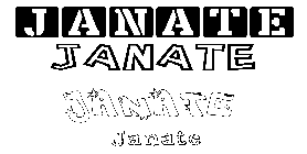 Coloriage Janate