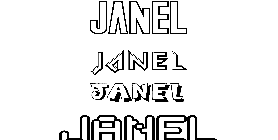 Coloriage Janel