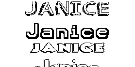 Coloriage Janice