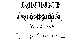 Coloriage Janinne
