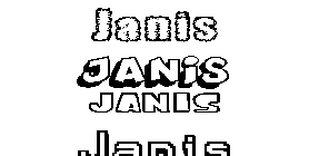 Coloriage Janis