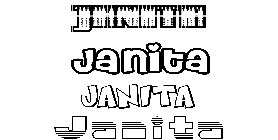 Coloriage Janita