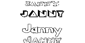 Coloriage Janny
