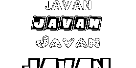 Coloriage Javan