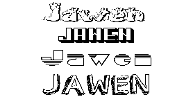 Coloriage Jawen