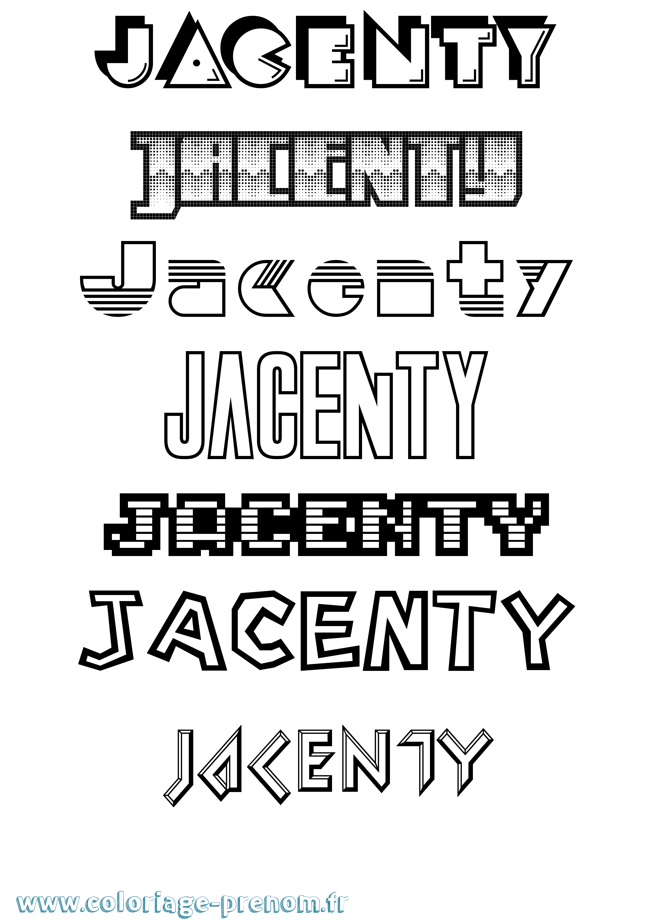 Coloriage Jacenty Jeux Vidéos Coloriage prénom Jacenty Jeux Vidéos