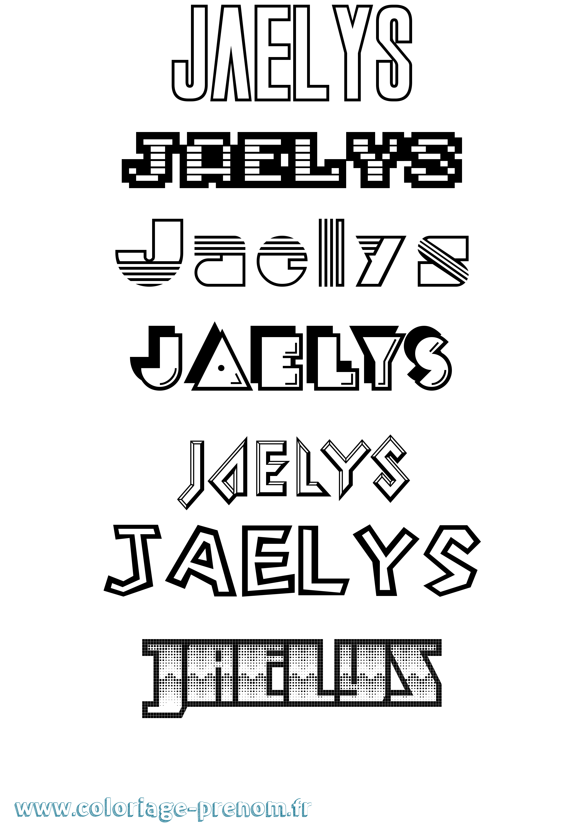 Coloriage Jaelys Jeux Vidéos Coloriage prénom Jaelys Jeux Vidéos