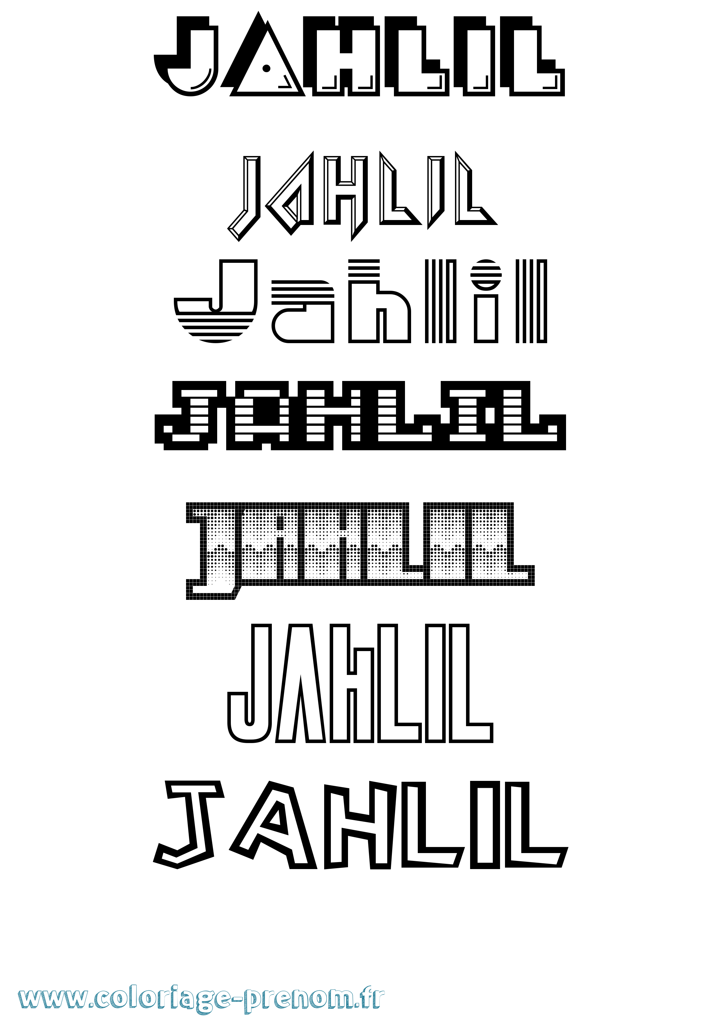 Coloriage Jahlil Jeux Vidéos Coloriage prénom Jahlil Jeux Vidéos