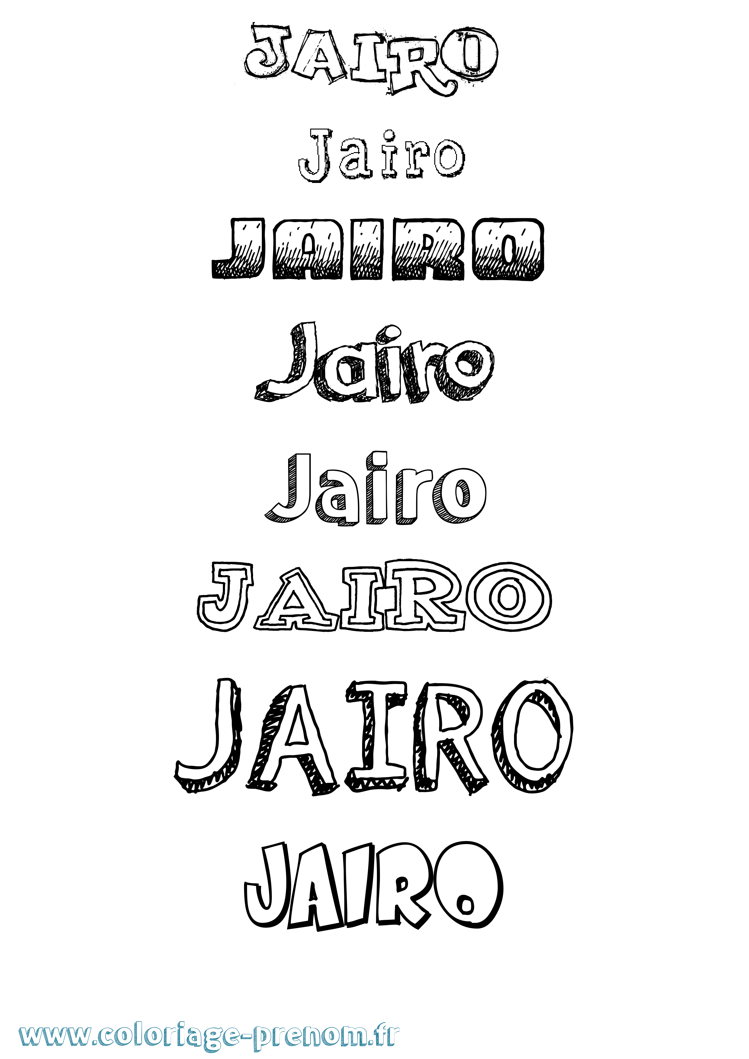 Coloriage Jairo Dessiné Coloriage prénom Jairo Dessiné