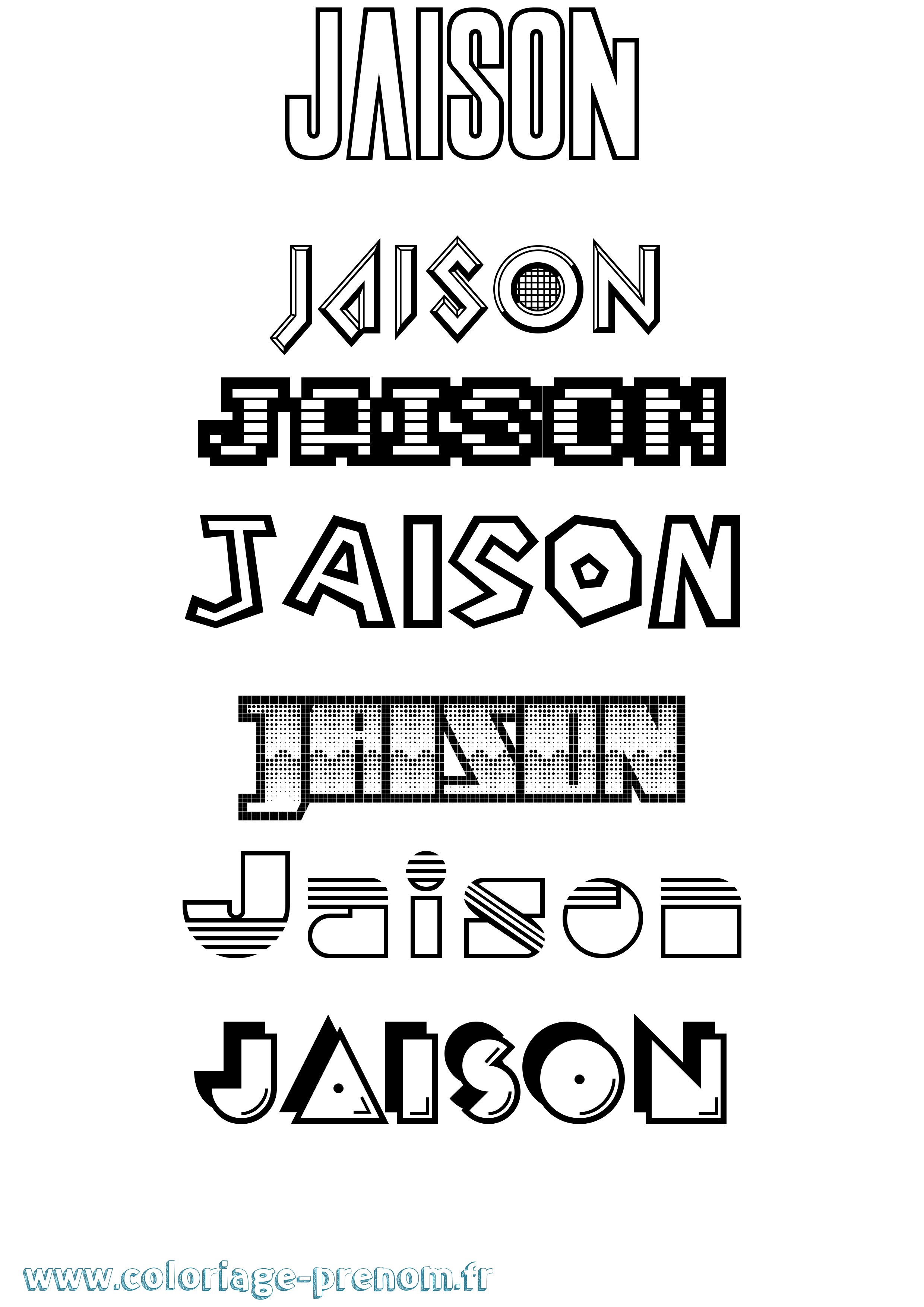 Coloriage Jaison Jeux Vidéos Coloriage prénom Jaison Jeux Vidéos