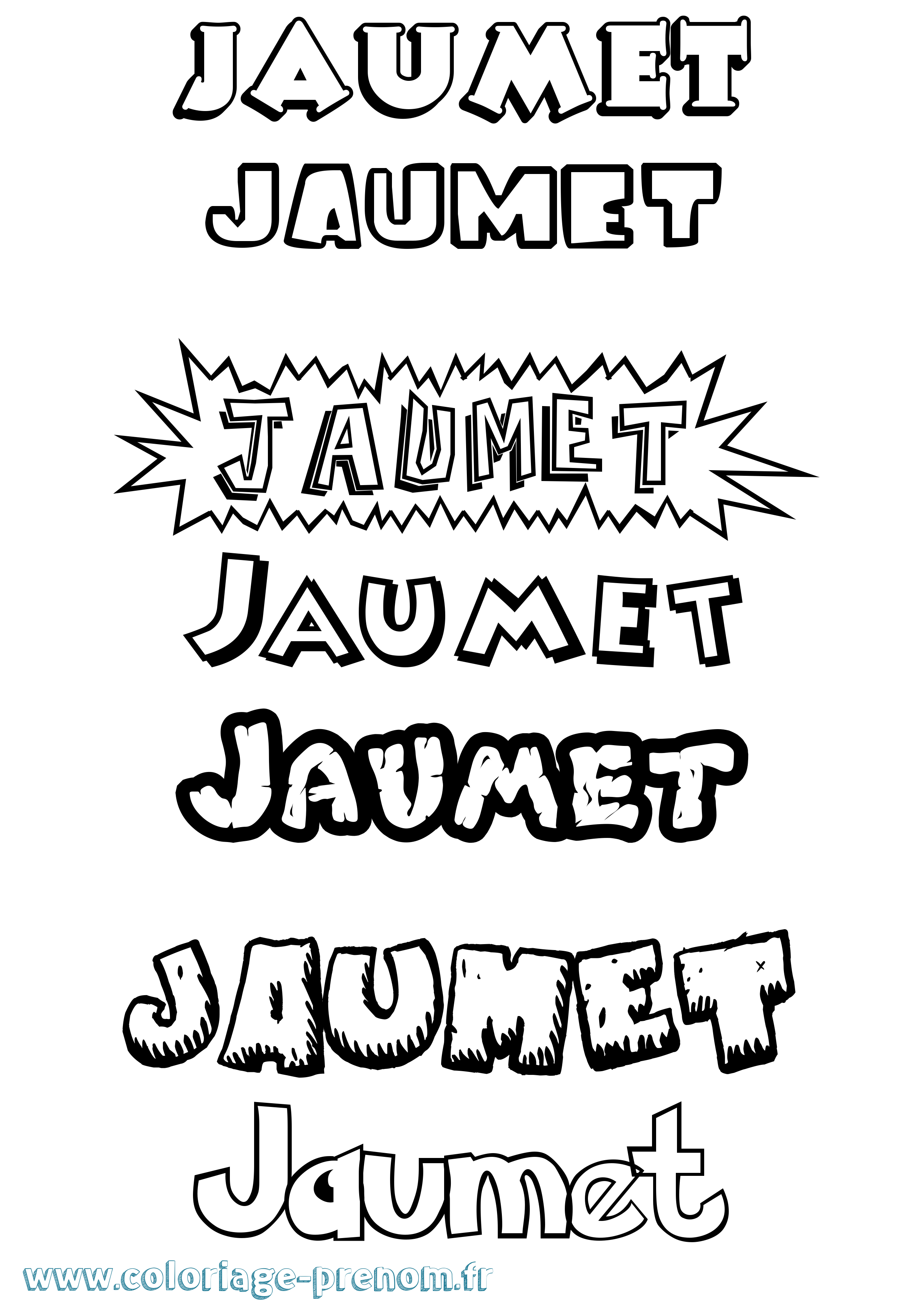 Coloriage Jaumet Dessin Animé Coloriage prénom Jaumet Dessin Animé