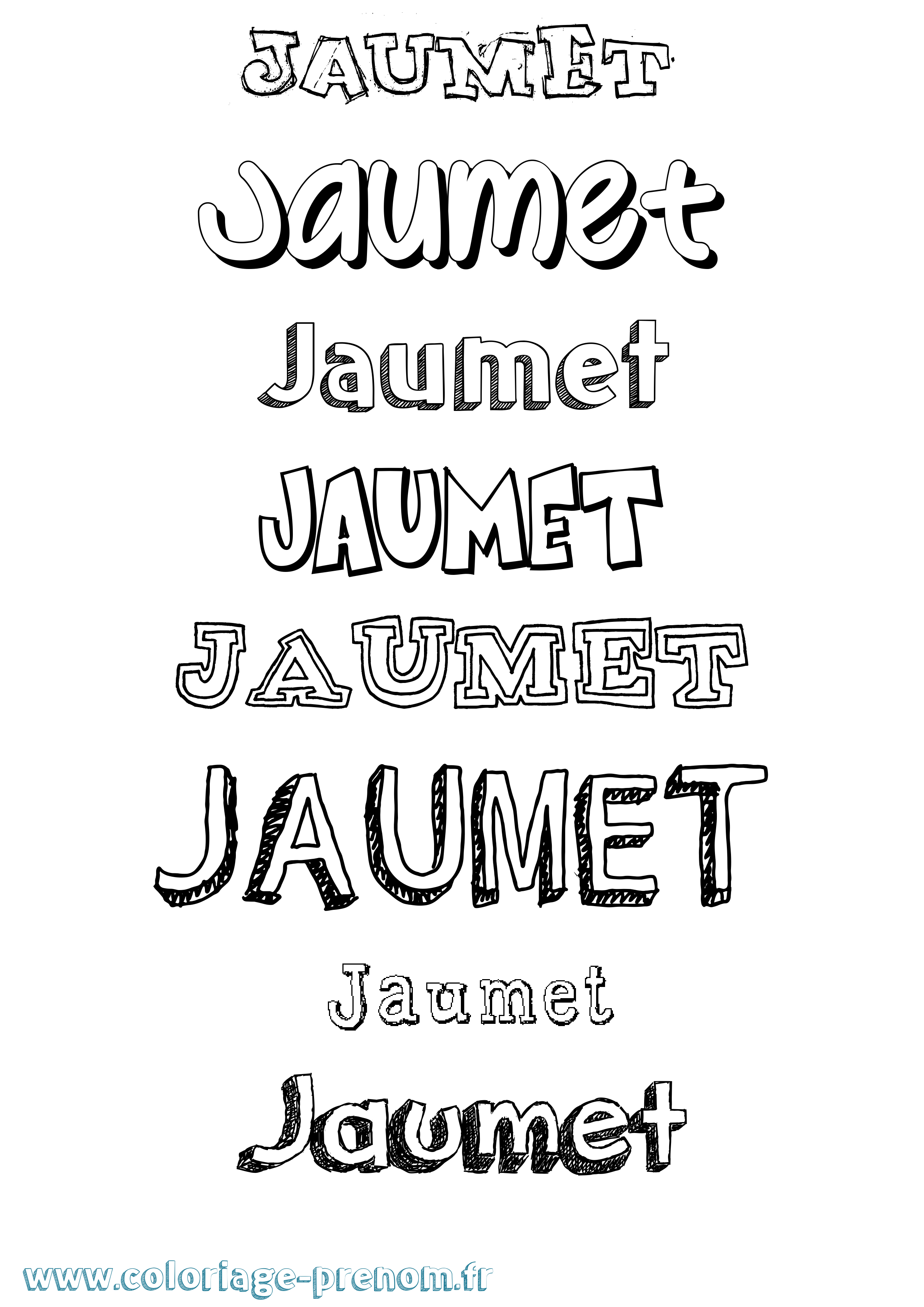 Coloriage Jaumet Dessiné Coloriage prénom Jaumet Dessiné