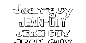 Coloriage Jean-Guy
