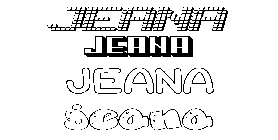 Coloriage Jeana