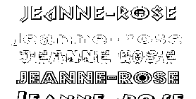 Coloriage Jeanne-Rose
