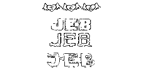 Coloriage Jeb