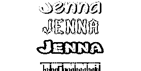 Coloriage Jenna