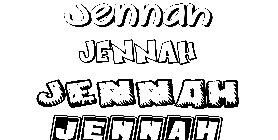 Coloriage Jennah