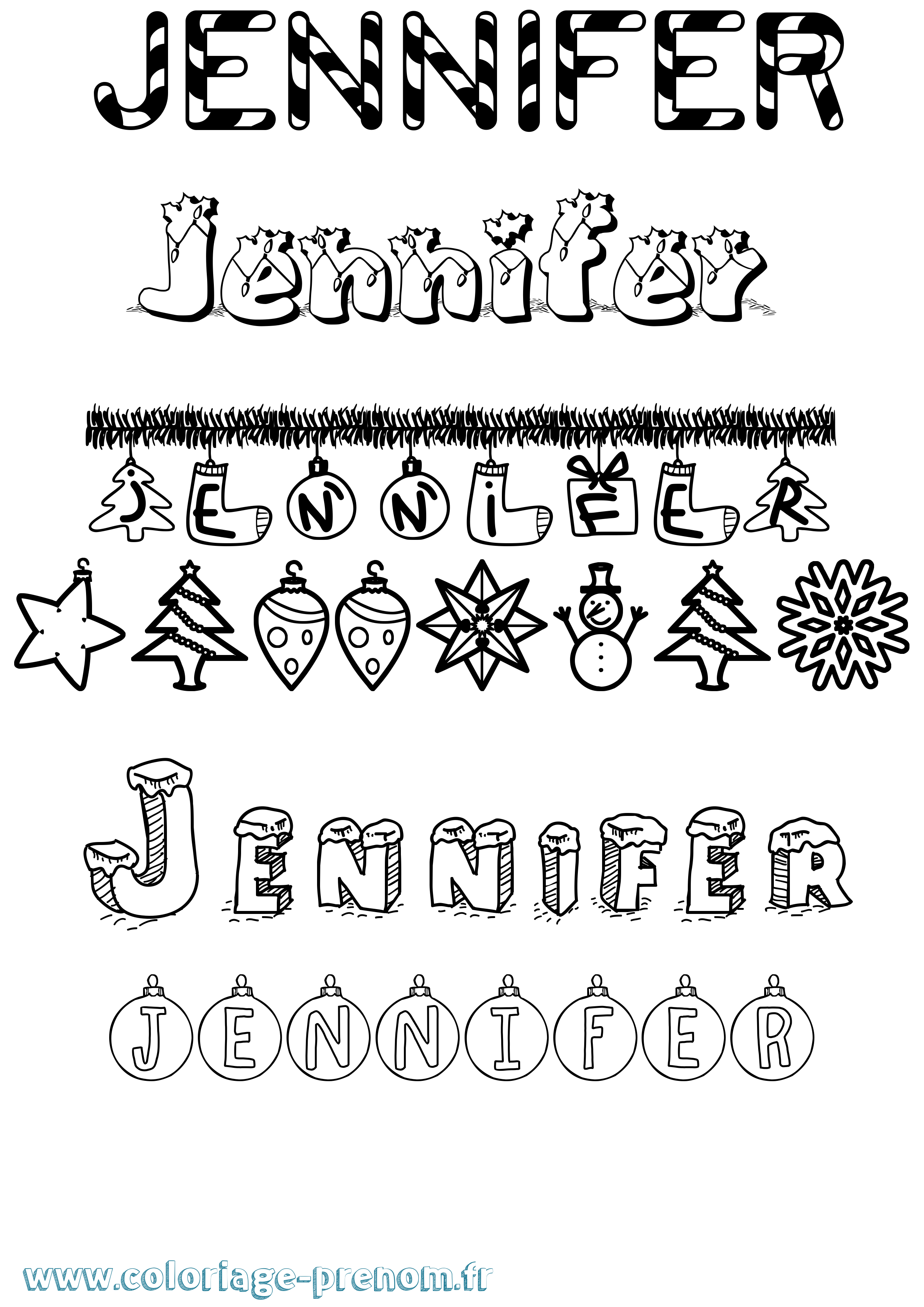 Jennifer Name Coloring Pages