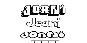 Coloriage Joani
