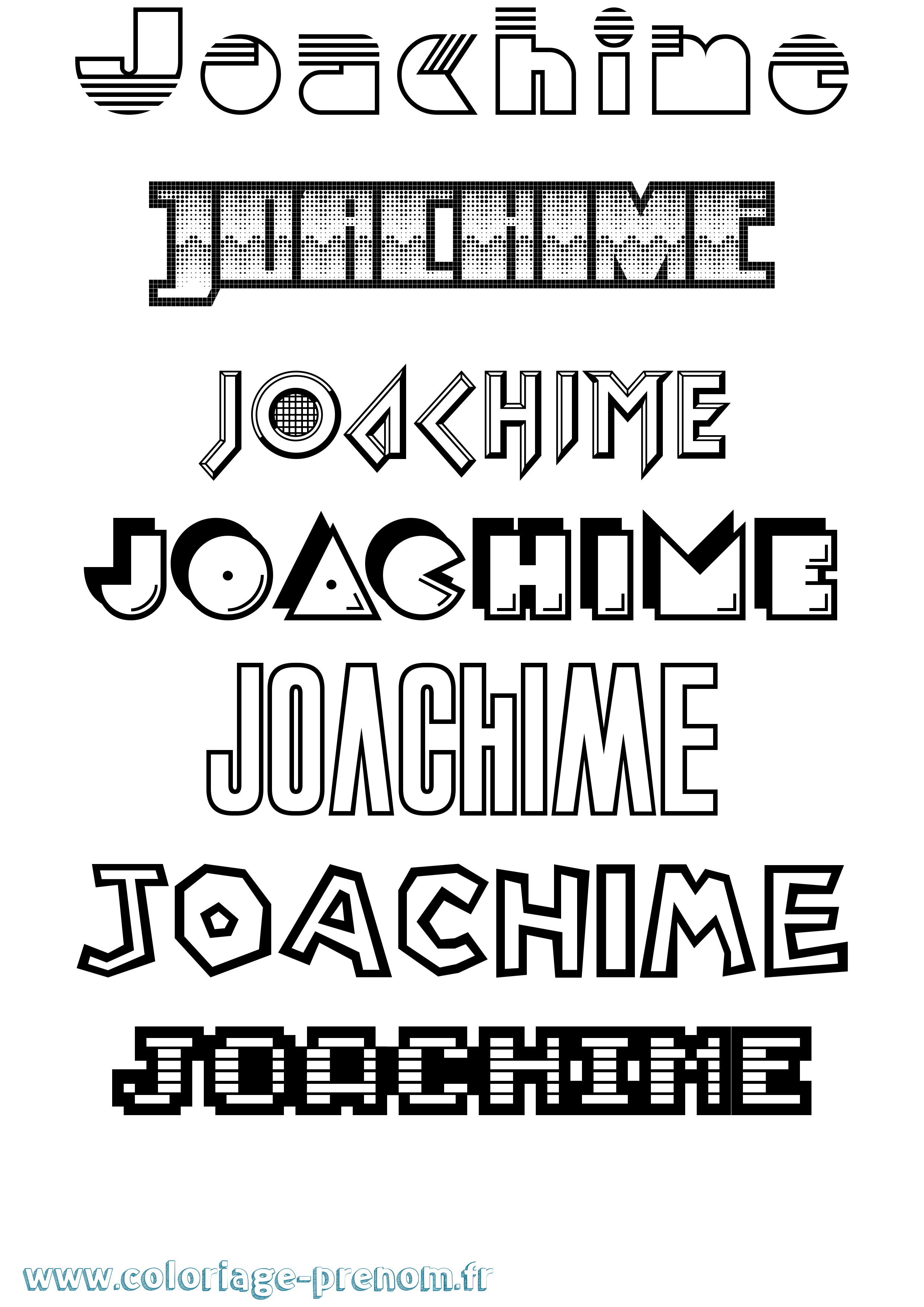 Coloriage Joachime Jeux Vidéos Coloriage prénom Joachime Jeux Vidéos