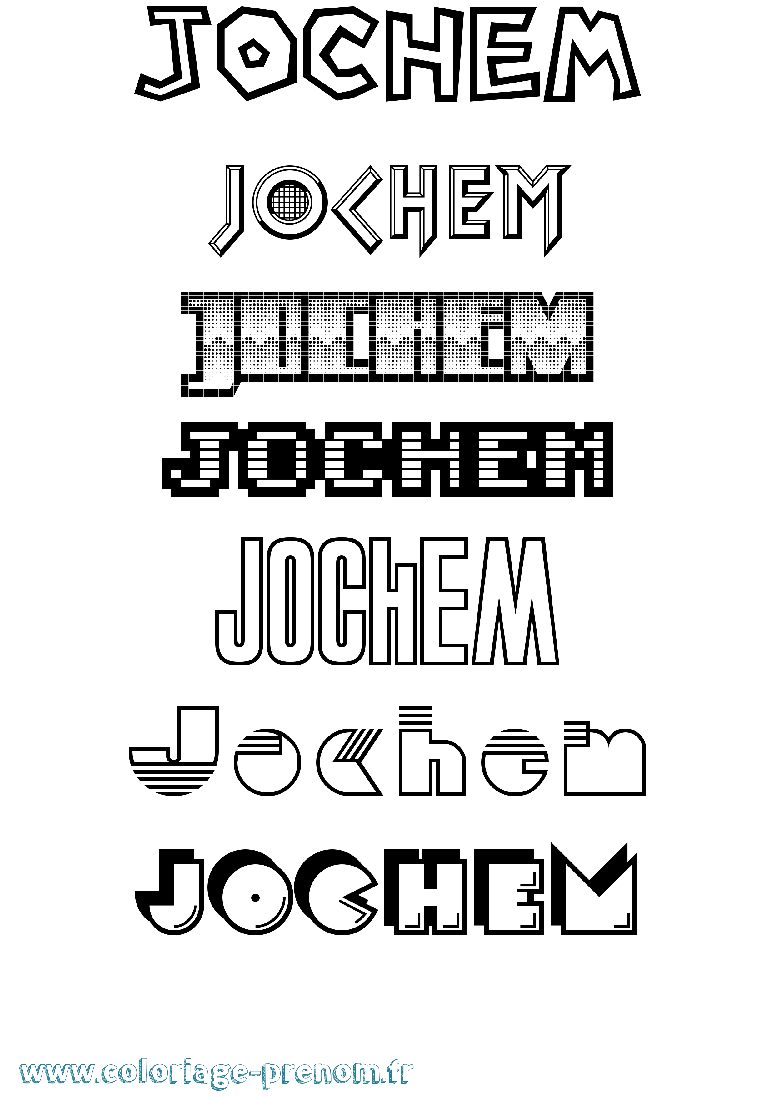 Coloriage Jochem Jeux Vidéos Coloriage prénom Jochem Jeux Vidéos