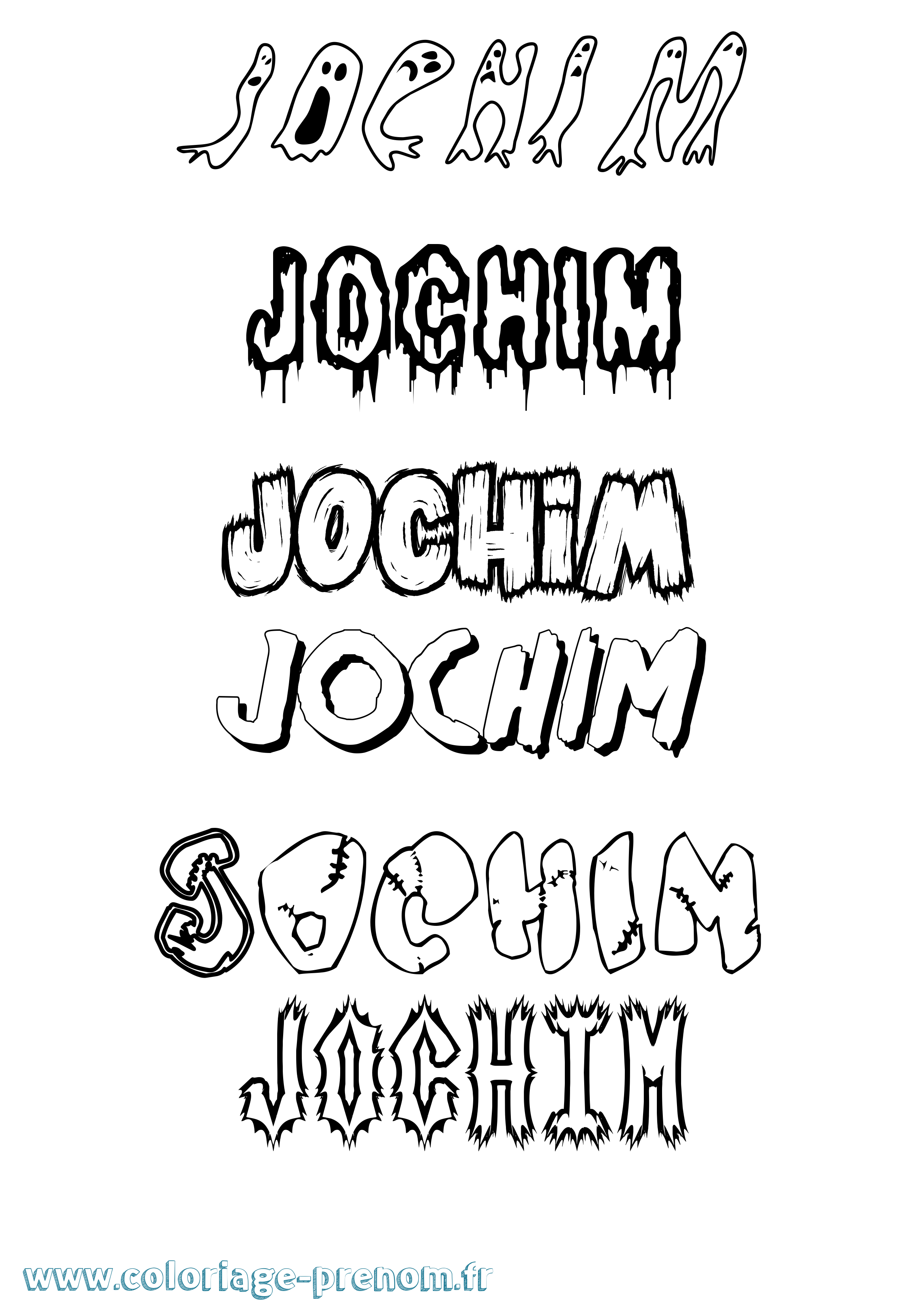 Coloriage prénom Jochim Frisson