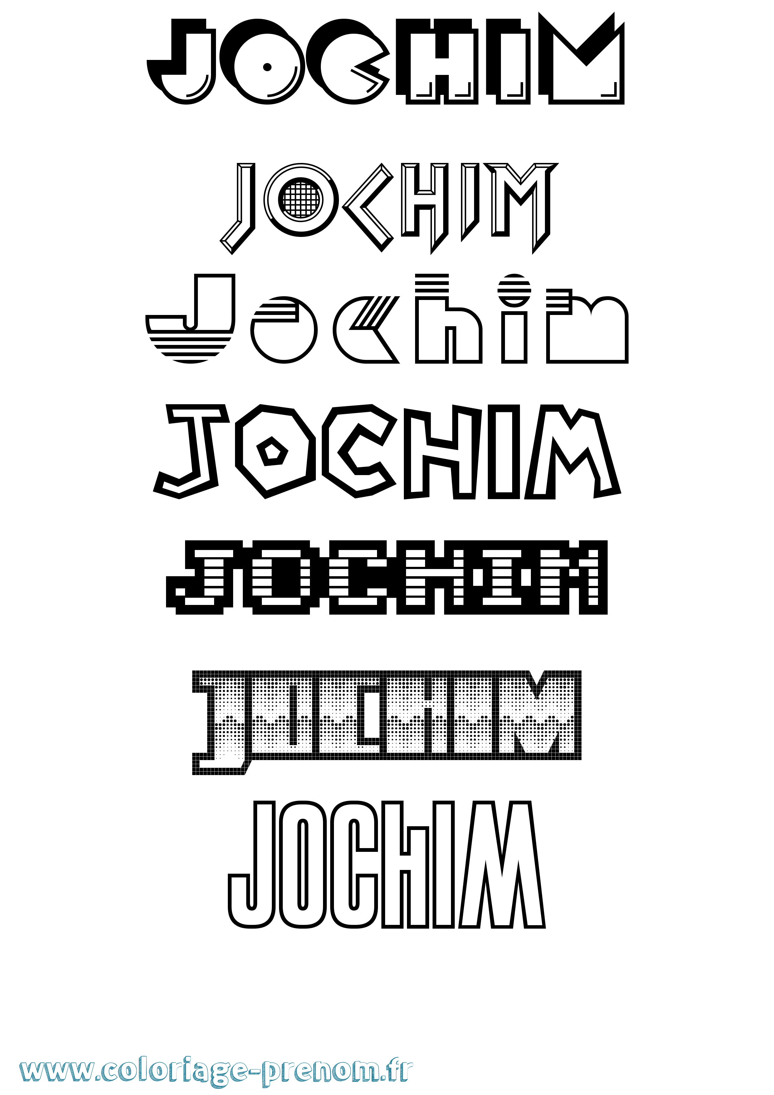 Coloriage prénom Jochim Jeux Vidéos