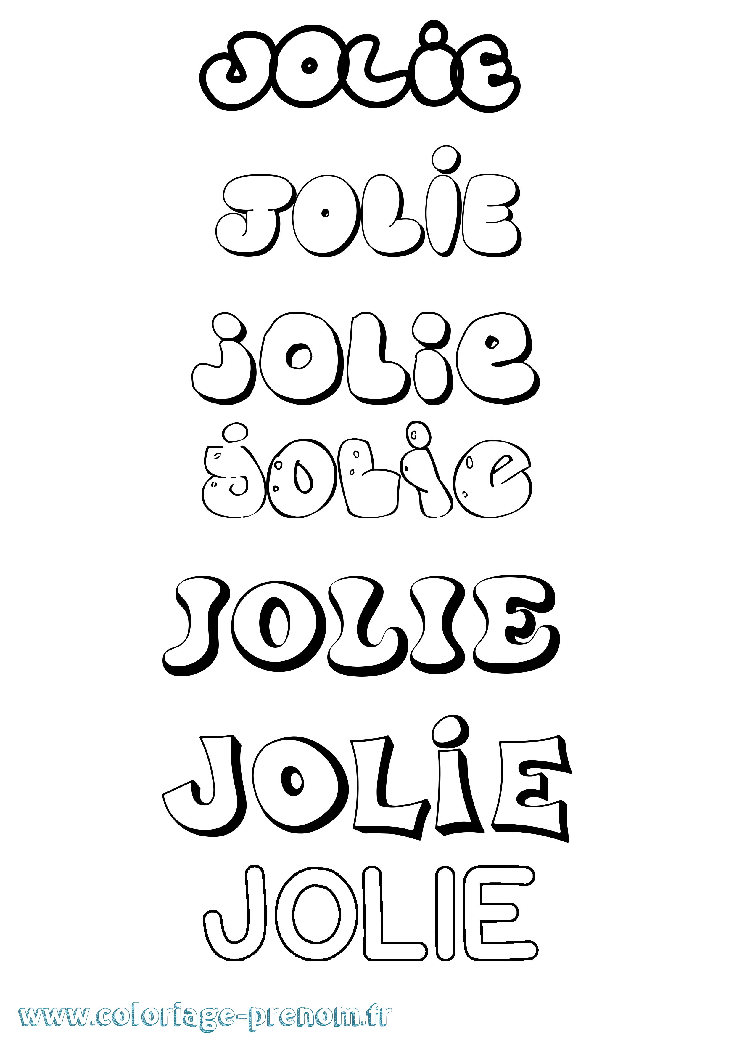 Coloriage Jolie Coloriage prénom Jolie