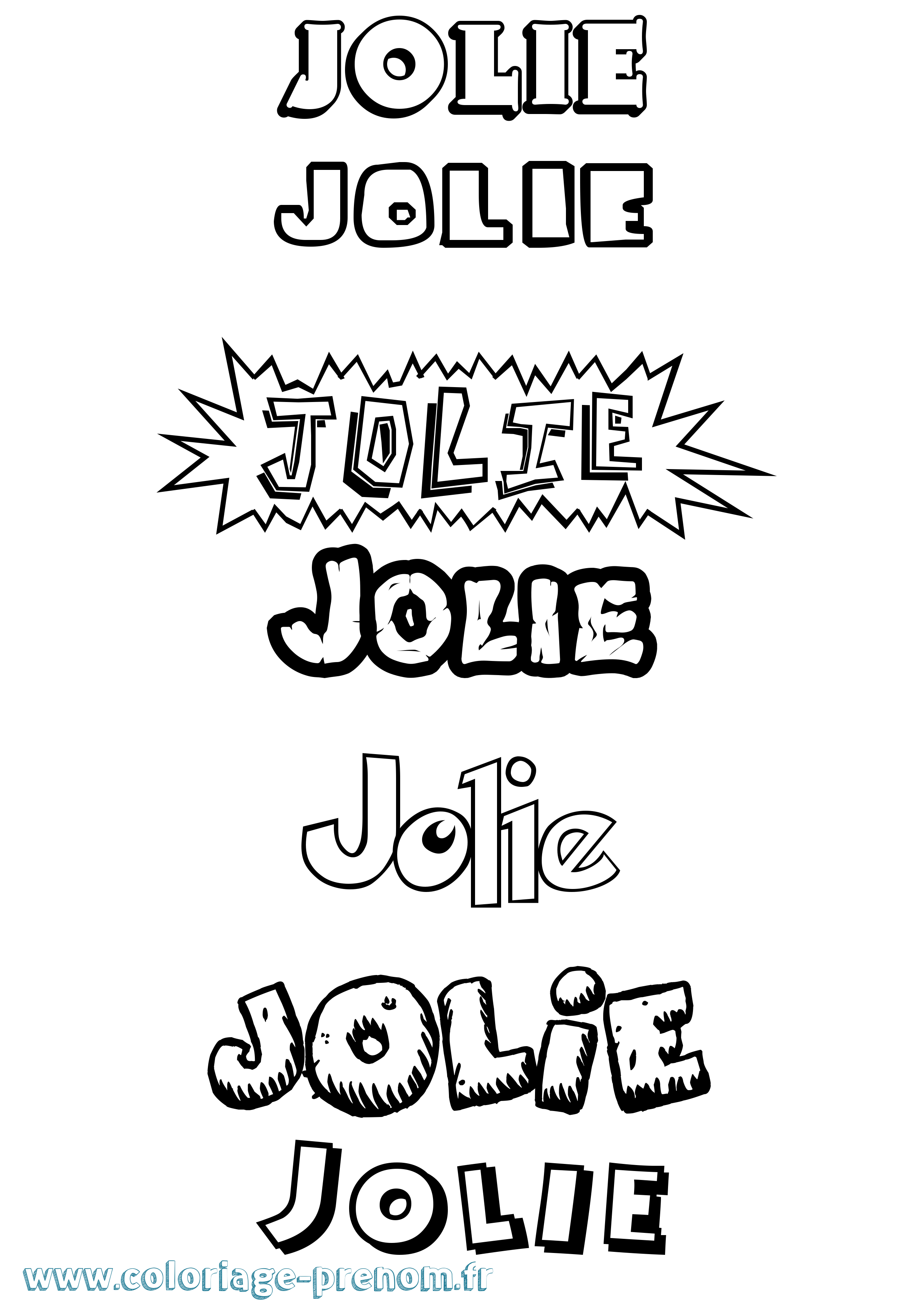 Coloriage Jolie Coloriage prénom Jolie