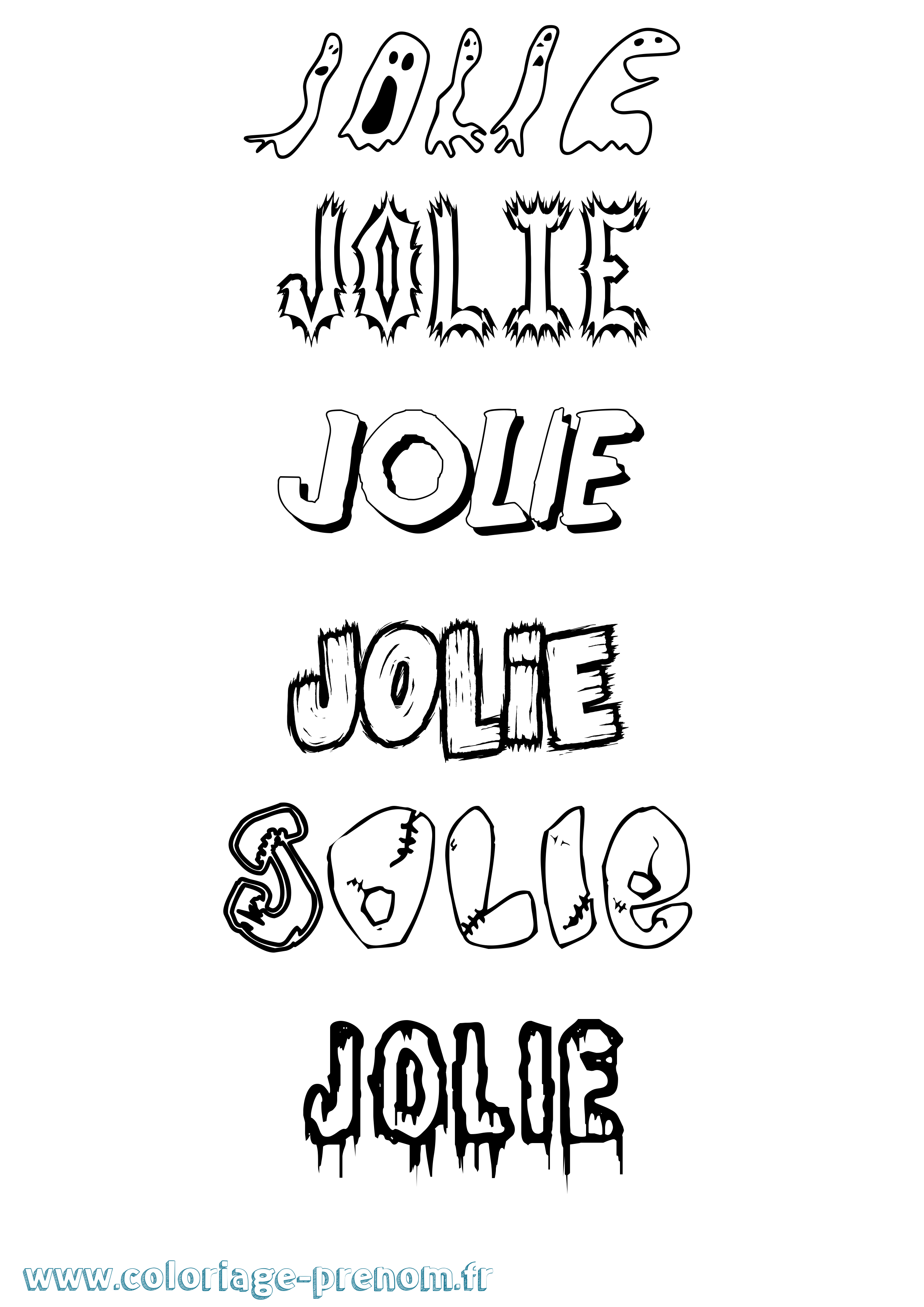Coloriage Jolie Coloriage prénom Jolie
