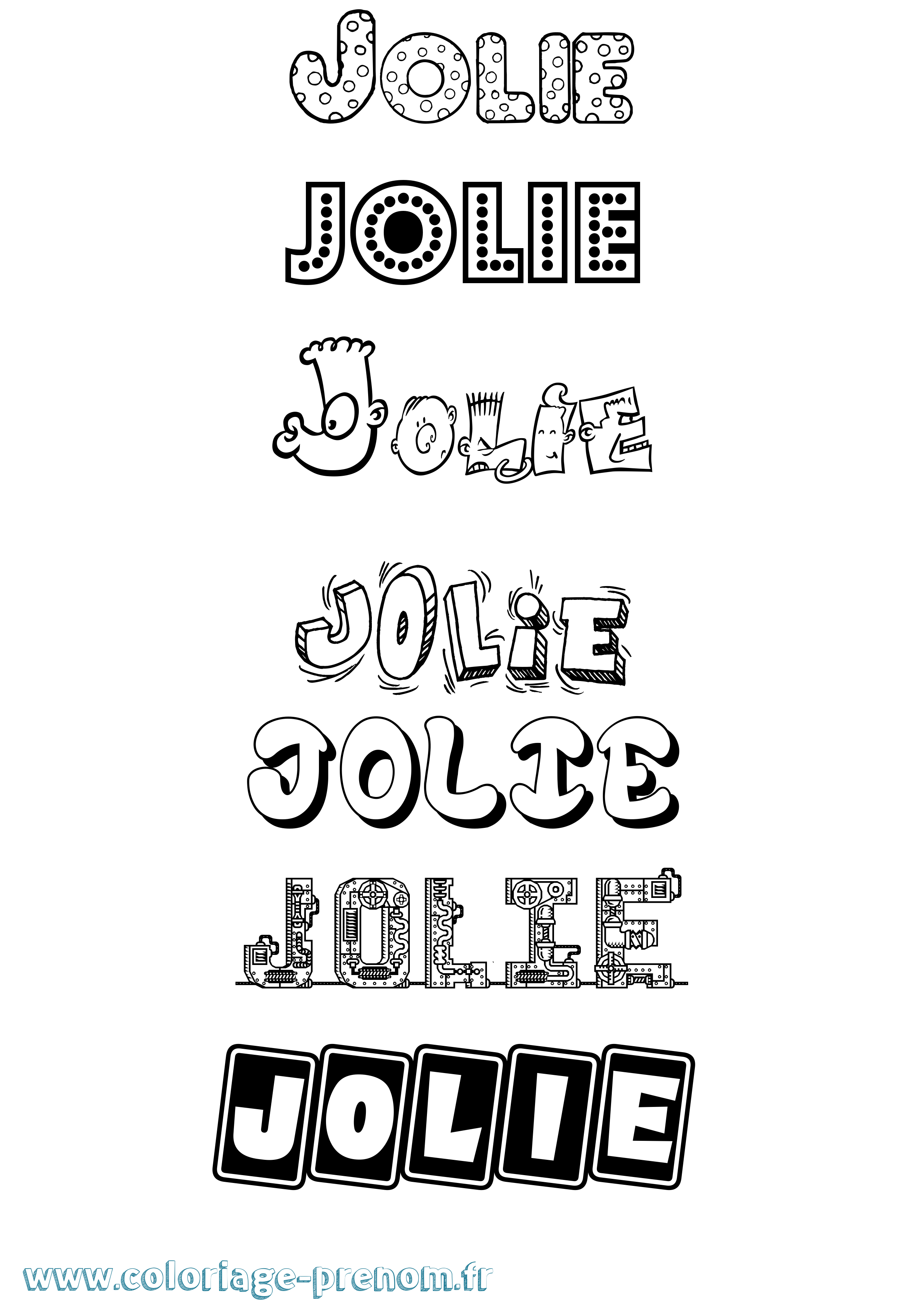 Coloriage Jolie Coloriage prénom Jolie